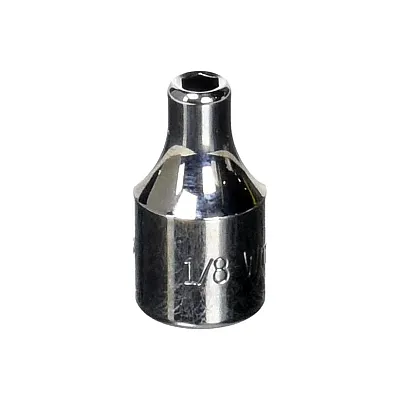Williams 1/8&quot; Socket 1/4&quot; Drive - 6 Point