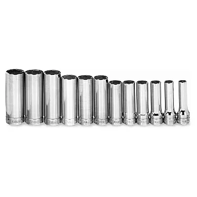 Williams Metric 3/8&quot; Drive Deep Supertorque??? Socket Set ??? 6 Point (12 Piece)