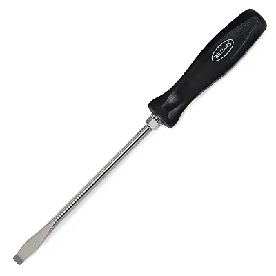 Williams Endurogrip Screwdriver: Slotted 3/8&quot; X 8&quot; With Hex Bolster