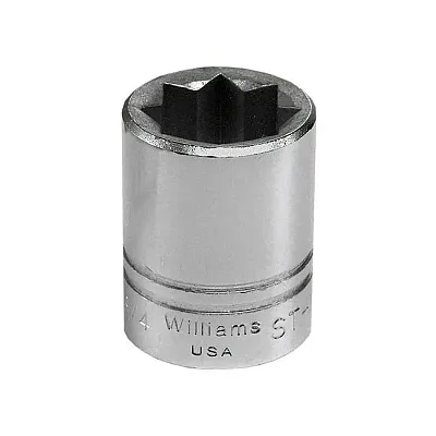 Williams 1/2??? Drive Shallow 3/4??? Socket 8 Point