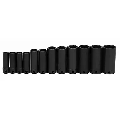 Williams 3/8&quot; Drive Sae Deep Impact Sockets 6 Point (12 Piece)