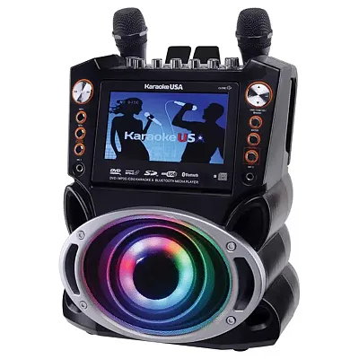 Karaoke Usa Gf946 Gf946 Dvd/Cd+G/Mp3+G Bluetooth 35-Watt Karaoke System With 7-I