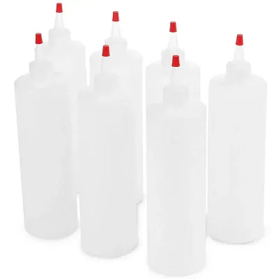 Squeeze Bottles with Lids, 7-pack KBOT-201