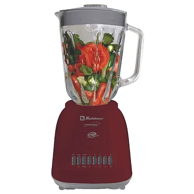 Koblenz Lkm-5970 Vr Gourmet 500-Watt 10-Speed 50-Oz. Blender With Glass Jar (Red