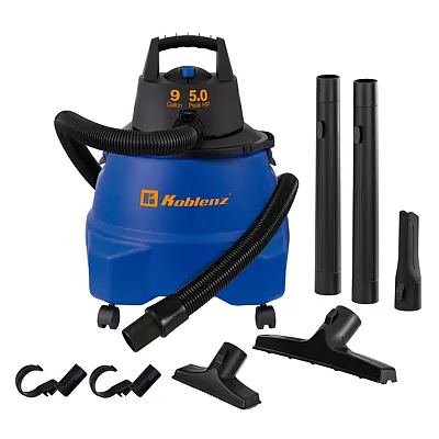 Koblenz Wd-9L212 Wet Dry Vacuum With Blowing Function For Multiple Surfaces, 9 G