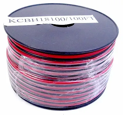 Kalibur Kcbh18100 18 Gauge Red/Black Zip Wire 100&#039; Roll