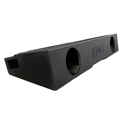 King Boxes Ak-G25-28 Ak-G25-28 8-In. Double-Speaker Black Sprayed Enclosure For