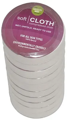 Misc. Klenz3 Klenz Biodegradable Bamboo Fiber Soft Cloth Packable Compressed Han