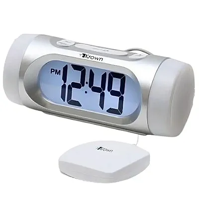 Krown Visual VibeAlert Alarm Clock with Bed Shaker VVIB