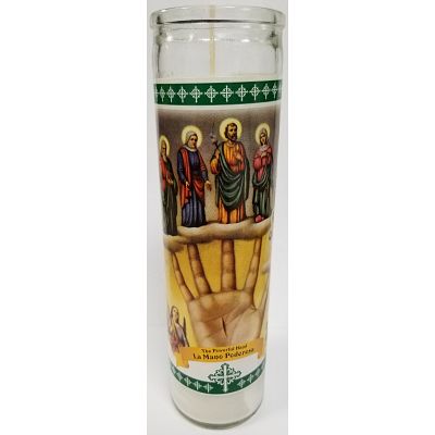 Misc Km1745 Prayer Candle The Powerful Hand
