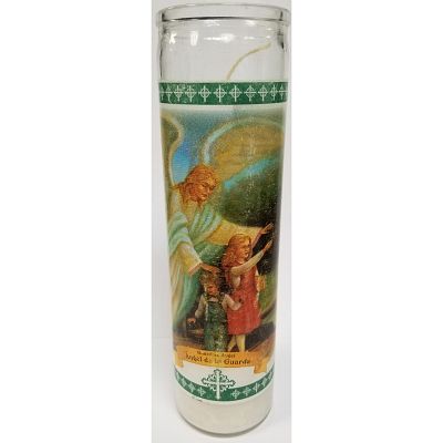 Misc Km1752-G Prayer Candle Guardian Angel (Green Label)