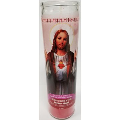 Misc Km2711 Prayer Candle Sacred Heart (Scented)