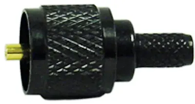 Black Mini Uhf Male Crimp Conn (Rg58/U) Kmpl03B
