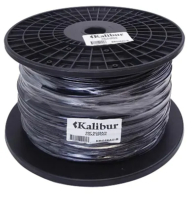 Kalibur Krg58Au-B Kalibur 500 Foot Spool Of Black Rg58A/U Coax C