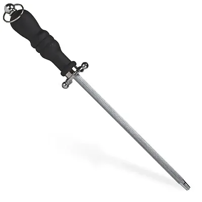 8&quot; Steel Honing Rod with Ergonomic Handle and Safety Guard KSHP-