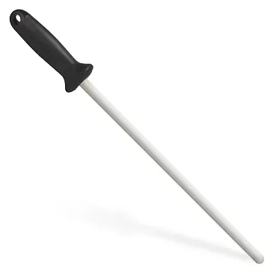 12&quot; Ceramic Honing Rod with Soft Rubber Comfort Handle KSHP-102