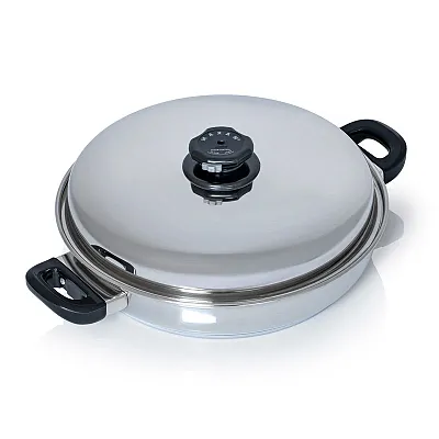 MAXAM T304 Stainless Steel Grill Pan W/ COVER-KTGP1MX