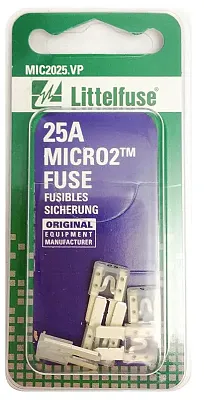 LITTELFUSE MIC2025VP Micro2 Blade 32V Ag 25A