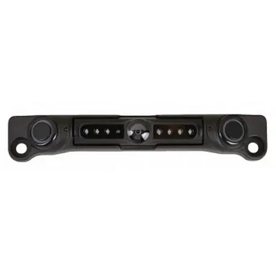 L3Csb Fahrenheit - L3Csb Black License Plate Frame With Rear Vie