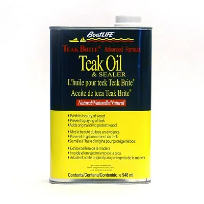 LIFE INDUST. 1088 Teak Oil 32 Fl.Oz. Natural