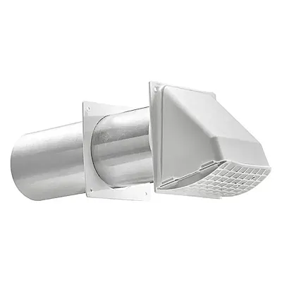 Lambro 224W 4-In. White Plastic Preferred Hood Vent