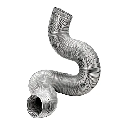 Lambro 301Dl 8-Ft. Flexible Aluminum Semi-Rigid Double-Lock Air Duct (3 In. Diam