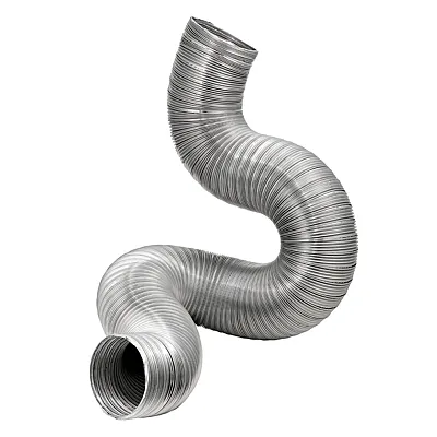 Lambro 302Dl 8-Ft. Flexible Aluminum Semi-Rigid Double-Lock Air Duct (4 In. Diam