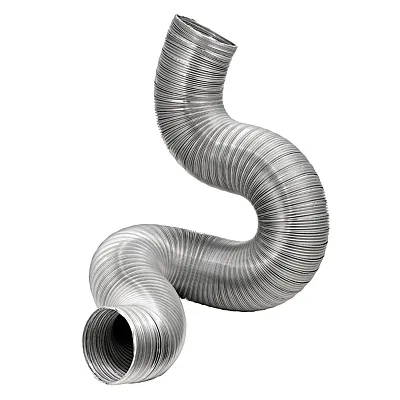 Lambro 317Dl 8-Ft. Flexible Aluminum Semi-Rigid Double-Lock Air Duct (10 In. Dia