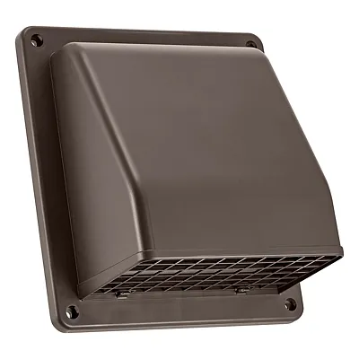 Lambro 3510B 6-In. Plastic Wall Exhaust Or Air Intake Vent With Hinged Screen, R