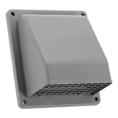 Lambro 3510G 6-In. Plastic Wall Exhaust Or Air Intake Vent With Hinged Screen, R