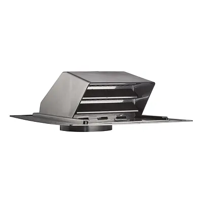 Lambro 356-6 6-In. Abs Plastic Roof Exhaust Vent With Damper, Screen, And Snap-O