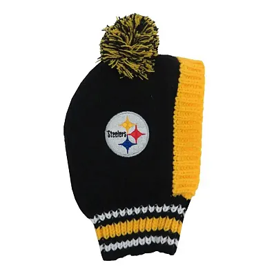 Little Earth Productions Pittsburgh Steelers Pet Knit Hat - Small