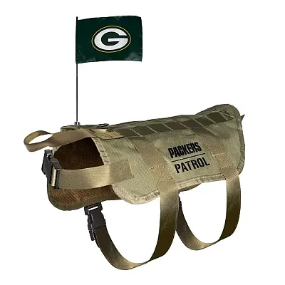 Little Earth Productions Green Bay Packers Pet Tactical Vest - M/L