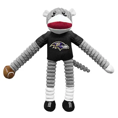 Little Earth Productions Baltimore Ravens Sock Monkey Pet Toy