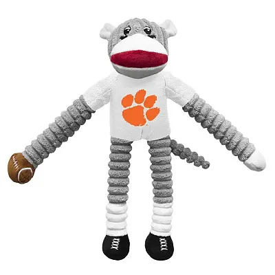 Little Earth Productions Clemson Tigers Sock Monkey Pet Toy