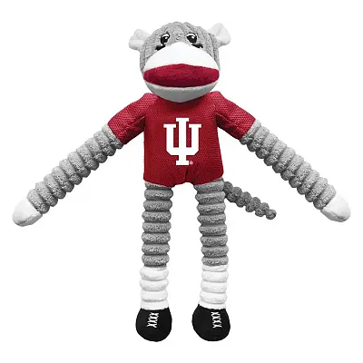 Little Earth Productions Indiana Hoosiers Sock Monkey Pet Toy