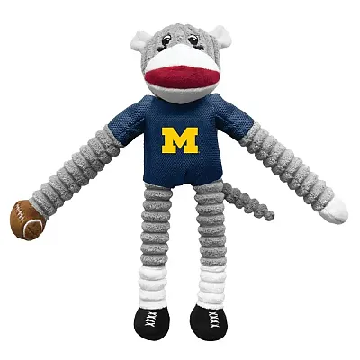 Little Earth Productions Michigan Wolverines Sock Monkey Pet Toy