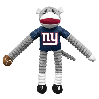 Little Earth Productions New York Giants Sock Monkey Pet Toy