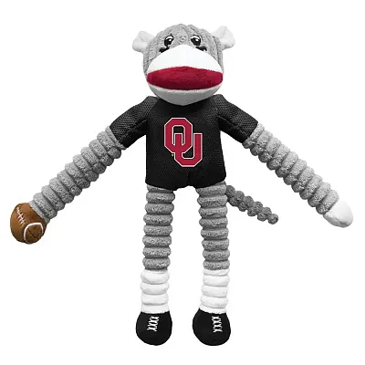 Little Earth Productions Oklahoma Sooners Sock Monkey Pet Toy