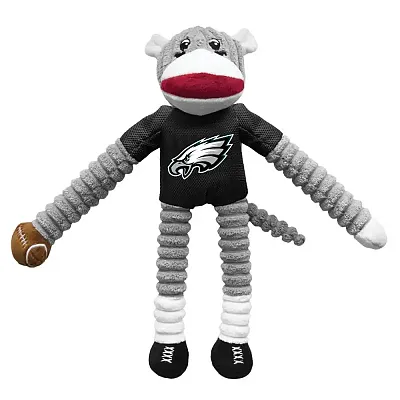 Little Earth Productions Philadelphia Eagles Sock Monkey Pet Toy