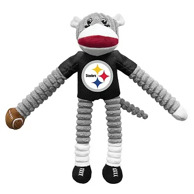 Little Earth Productions Pittsburgh Steelers Sock Monkey Pet Toy