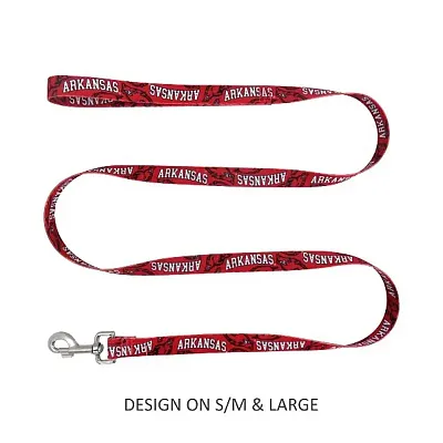 Little Earth Productions Arkansas Razorbacks Pet Nylon Leash - S/M