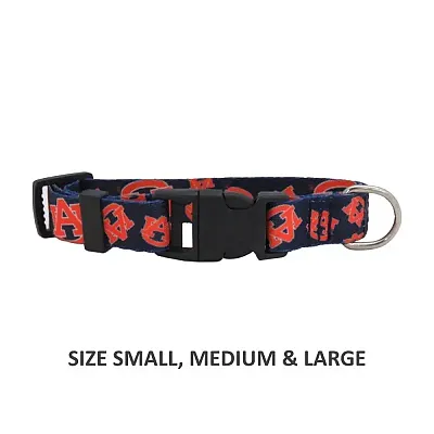 Little Earth Productions Auburn Tigers Pet Nylon Collar - Large