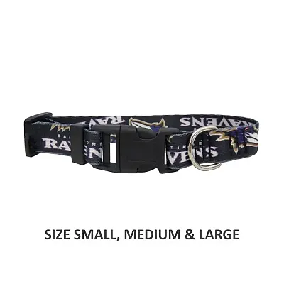 Little Earth Productions Baltimore Ravens Pet Nylon Collar - Small