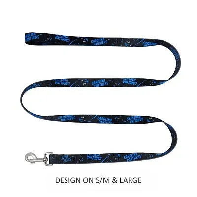 Little Earth Productions Carolina Panthers Pet Nylon Leash - S/M