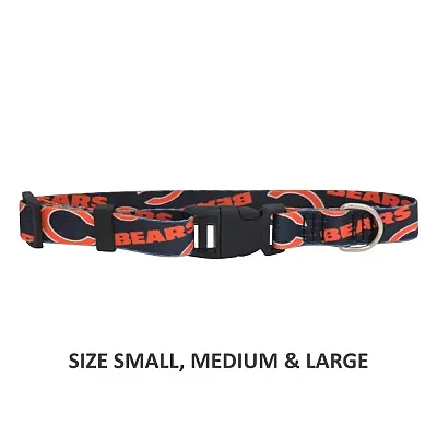 Little Earth Productions Chicago Bears Pet Nylon Collar - Small