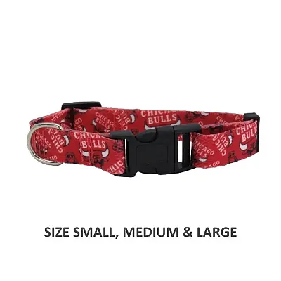 Little Earth Productions Chicago Bulls Pet Nylon Collar - Small