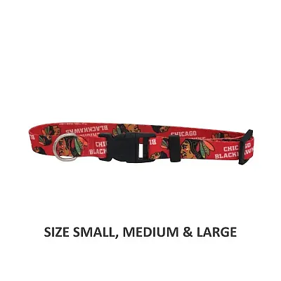 Little Earth Productions Chicago Blackhawks Pet Nylon Collar - XS
