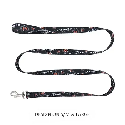 Little Earth Productions Cincinnati Bengals Pet Nylon Leash - S/M