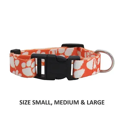 Little Earth Productions Clemson Tigers Pet Nylon Collar - Small